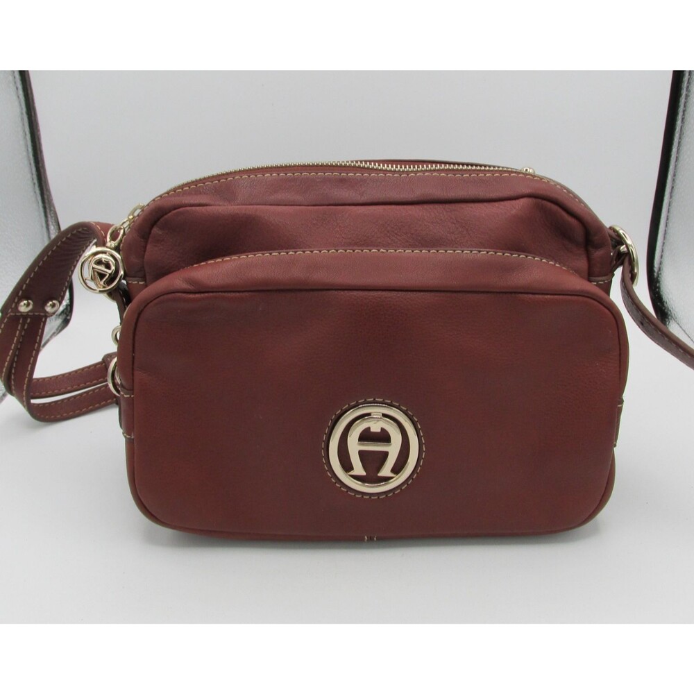 Etienne Aigner Vintage Brown  Leather Shoulder Bag Purse